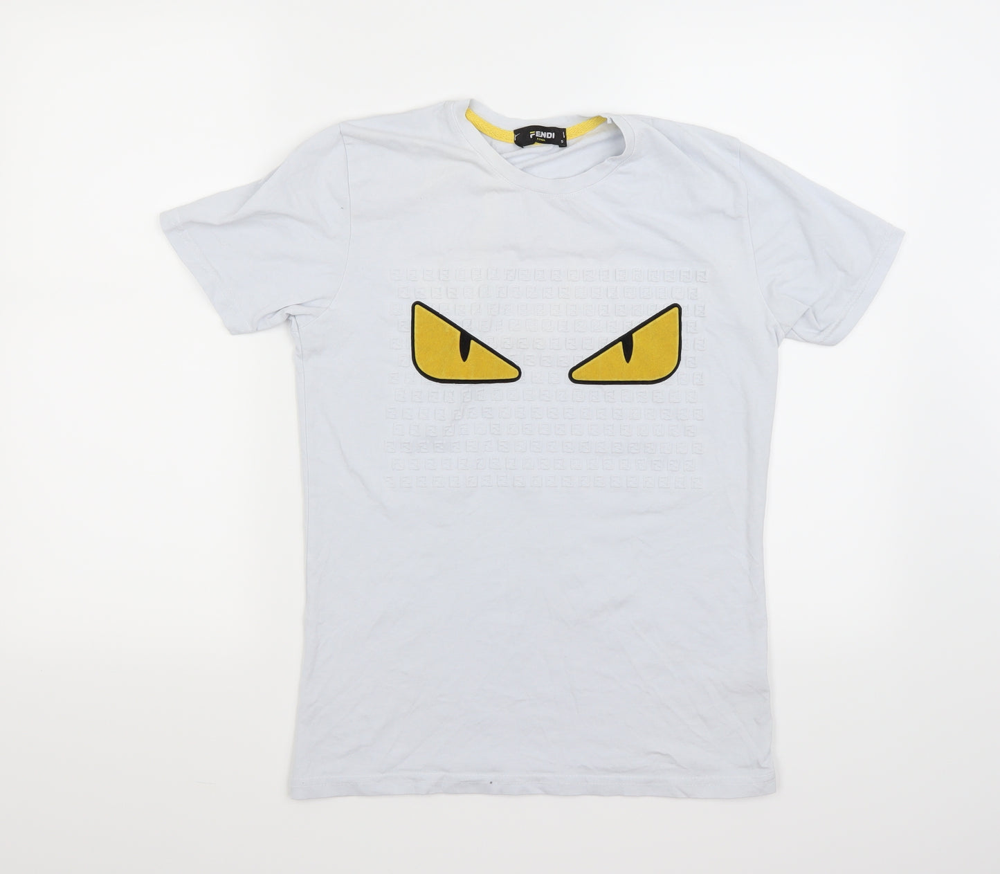 Fendi Womens White   Basic T-Shirt Size S  - Velvet