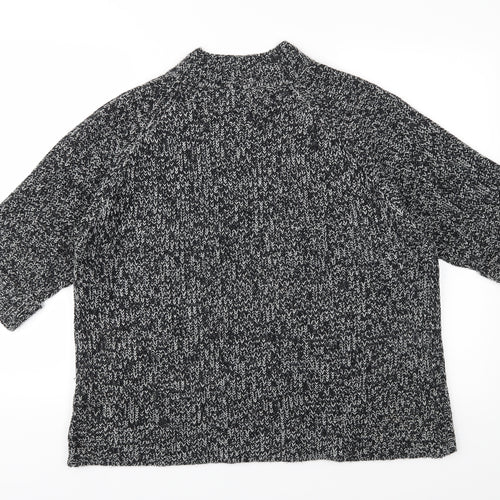 F&F Womens Black  Knit Pullover Jumper Size 18