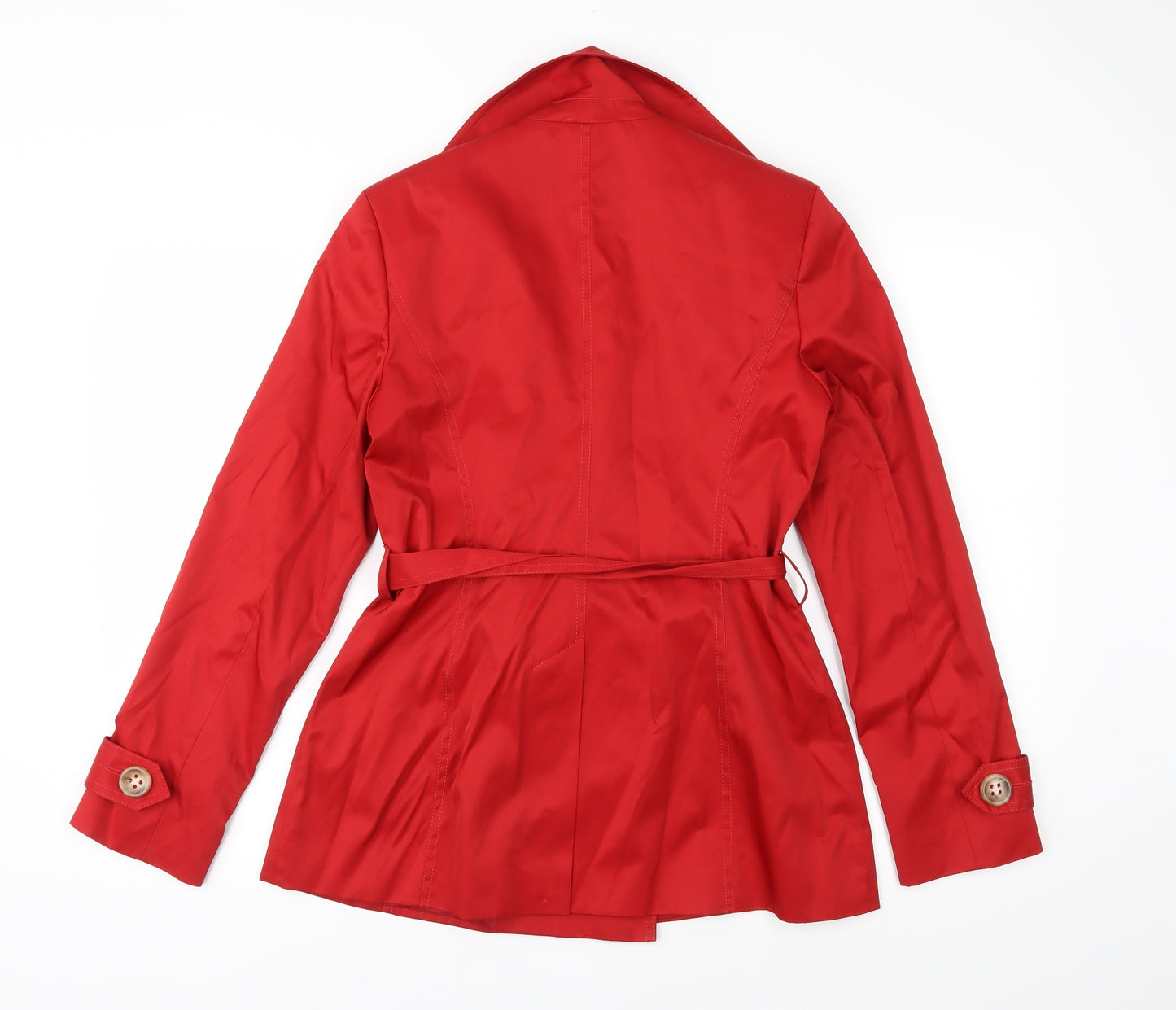 Ethel Austin Womens Red   Rain Coat Jacket Size 8