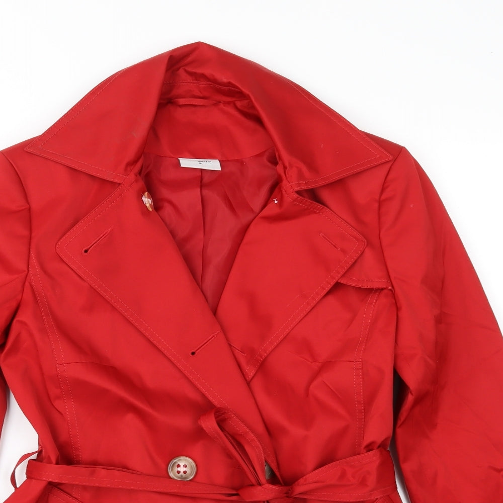 Ethel Austin Womens Red   Rain Coat Jacket Size 8