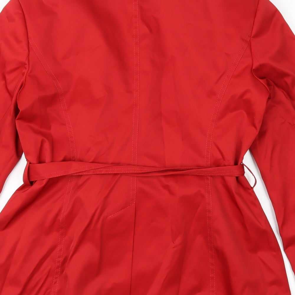 Ethel Austin Womens Red   Rain Coat Jacket Size 8