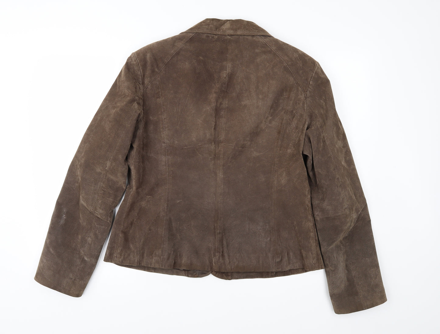 WS Leather Womens Brown   Jacket  Size 16