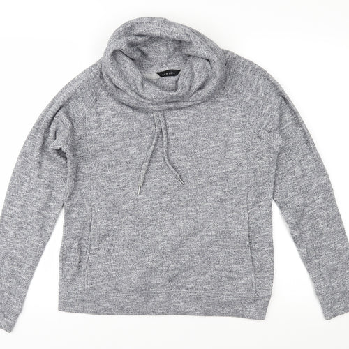New Look Womens Grey  Jersey Pullover Sweatshirt Size S