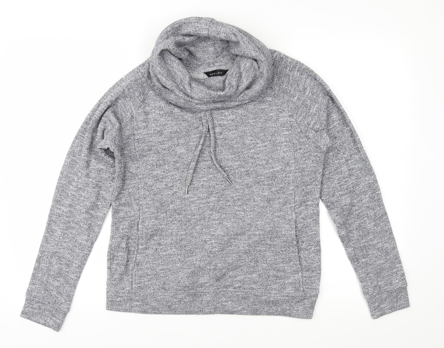 New Look Womens Grey  Jersey Pullover Sweatshirt Size S