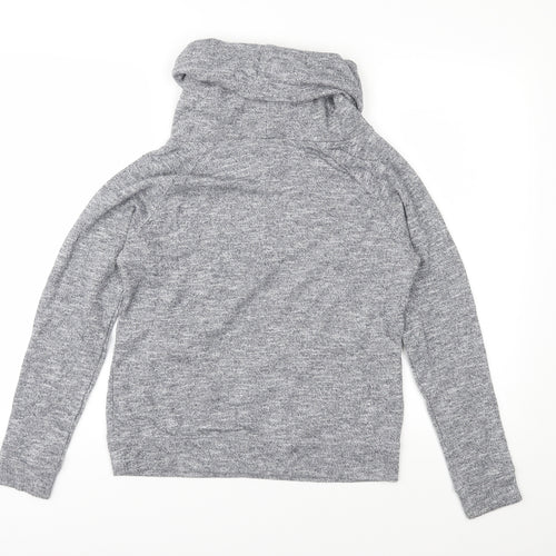 New Look Womens Grey  Jersey Pullover Sweatshirt Size S