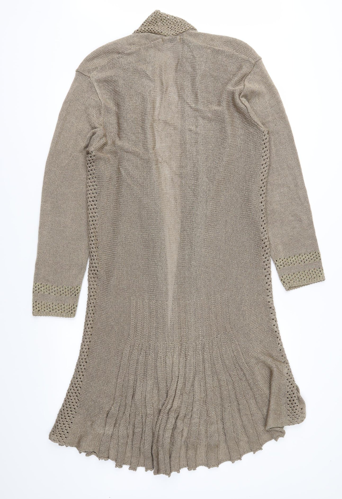 Lizzi Clarke Womens Brown  Knit Cardigan Jumper Size M  - Long