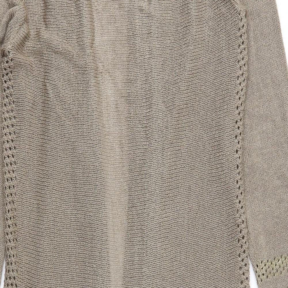 Lizzi Clarke Womens Brown  Knit Cardigan Jumper Size M  - Long