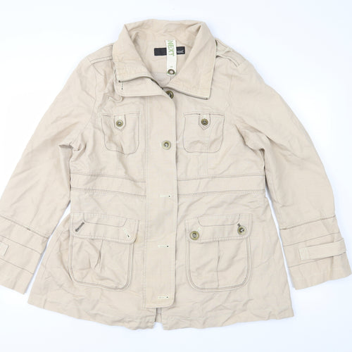 NEXT Womens Beige   Jacket Coat Size 16
