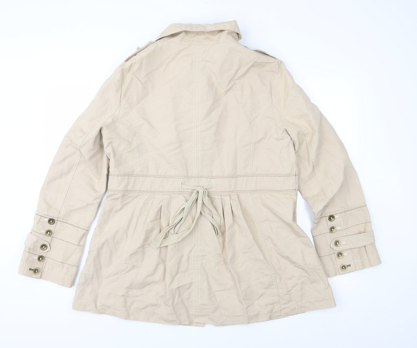 NEXT Womens Beige   Jacket Coat Size 16