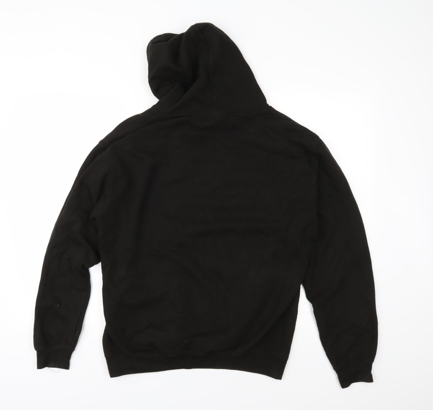 Awdis Mens Black  Jersey Pullover Hoodie Size M  - The Luka State