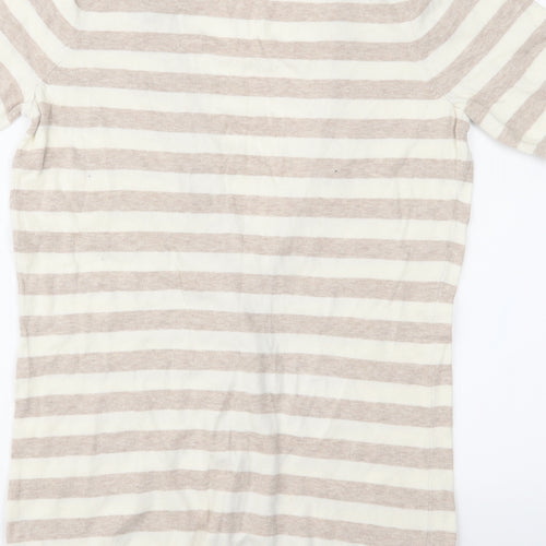 Dorothy Perkins Womens Brown Striped Knit Cardigan Jumper Size 12