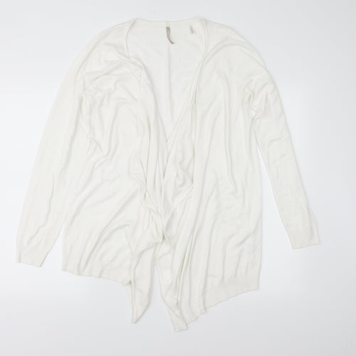 Anthology Womens White  Knit Cardigan Jumper Size 12