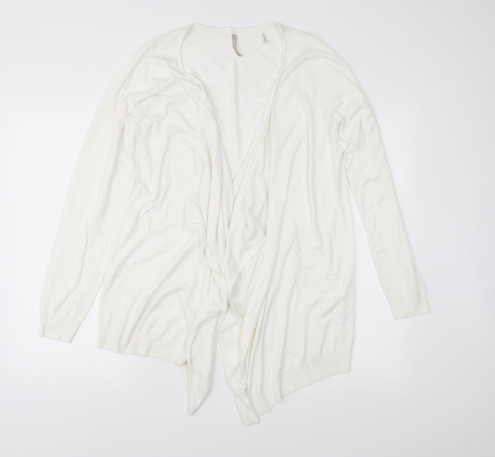 Anthology Womens White Knit Cardigan Jumper Size 12