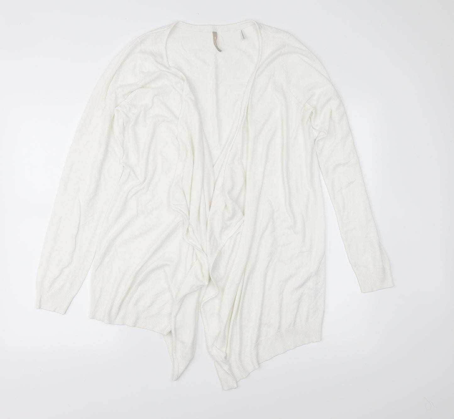 Anthology Womens White  Knit Cardigan Jumper Size 12
