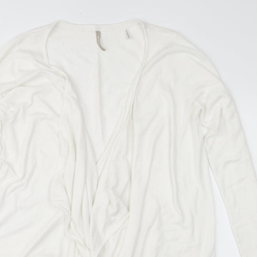 Anthology Womens White  Knit Cardigan Jumper Size 12