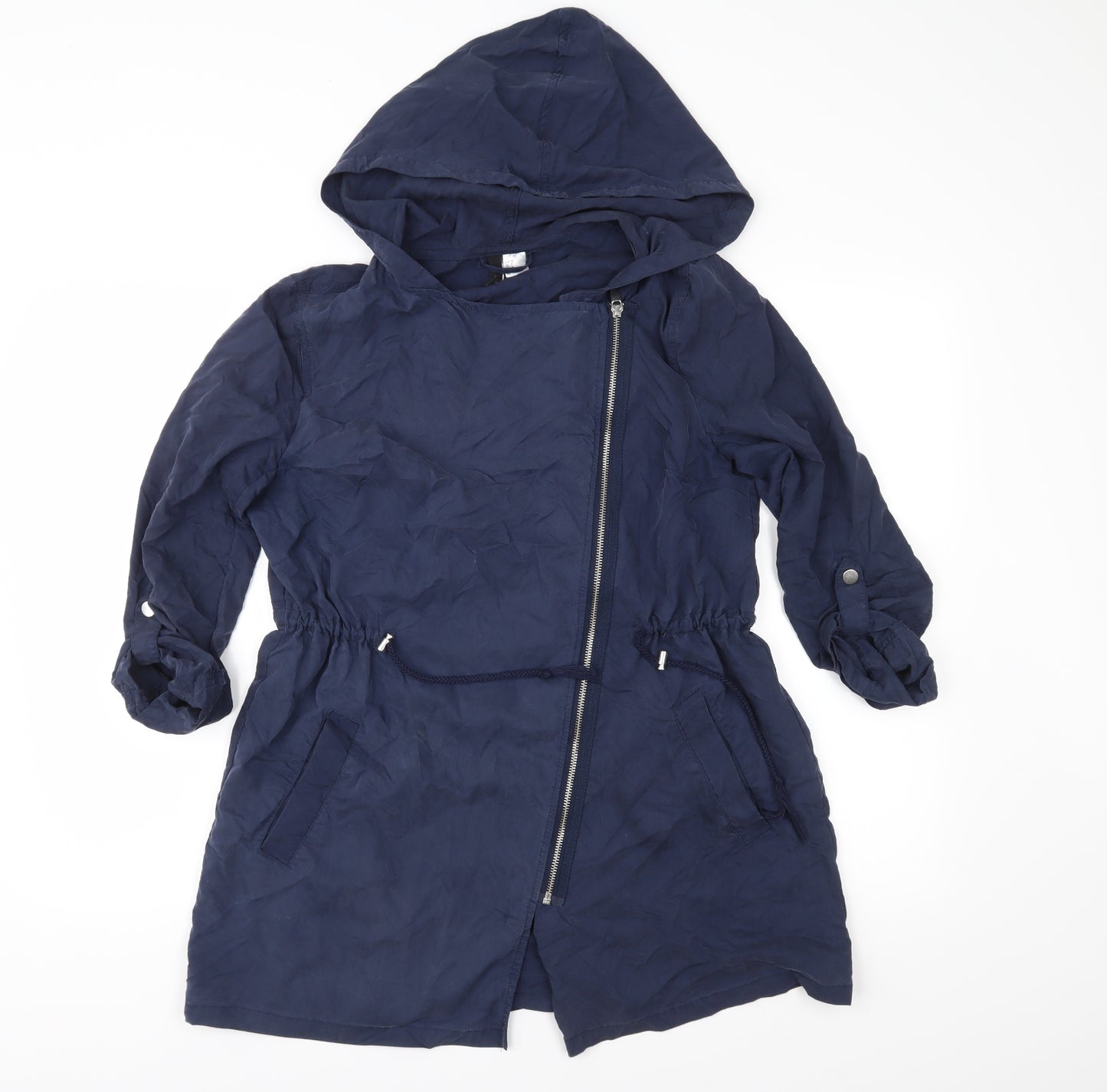 Divided Womens Blue   Overcoat Coat Size 10