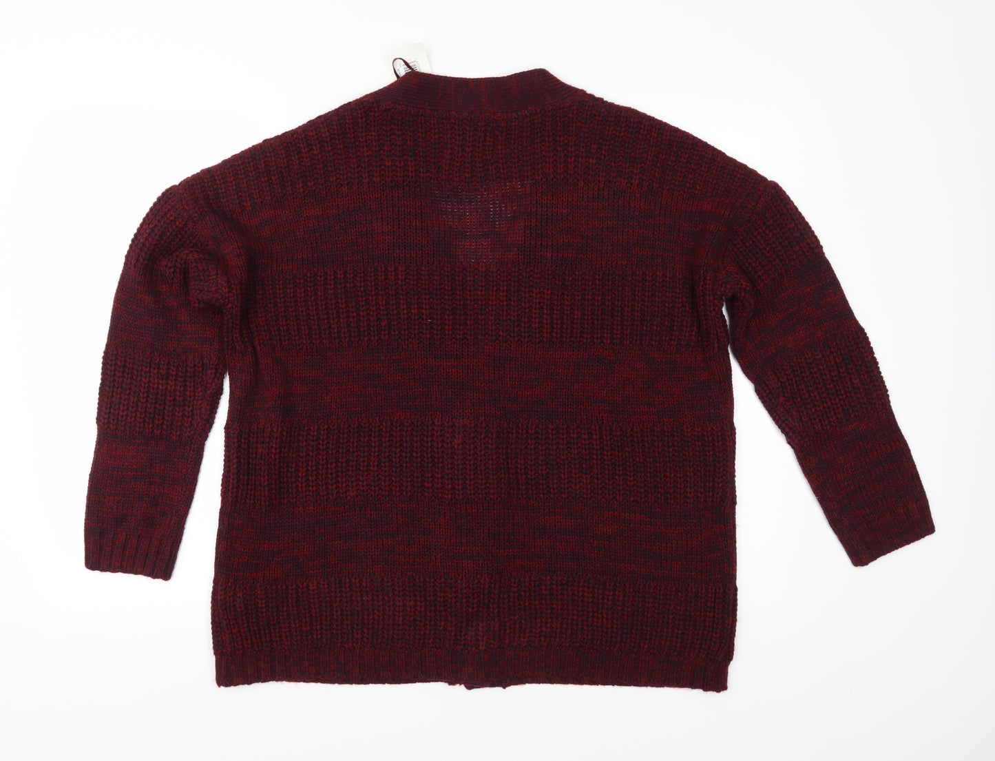 Papaya Womens Red  Knit Cardigan Jumper Size M