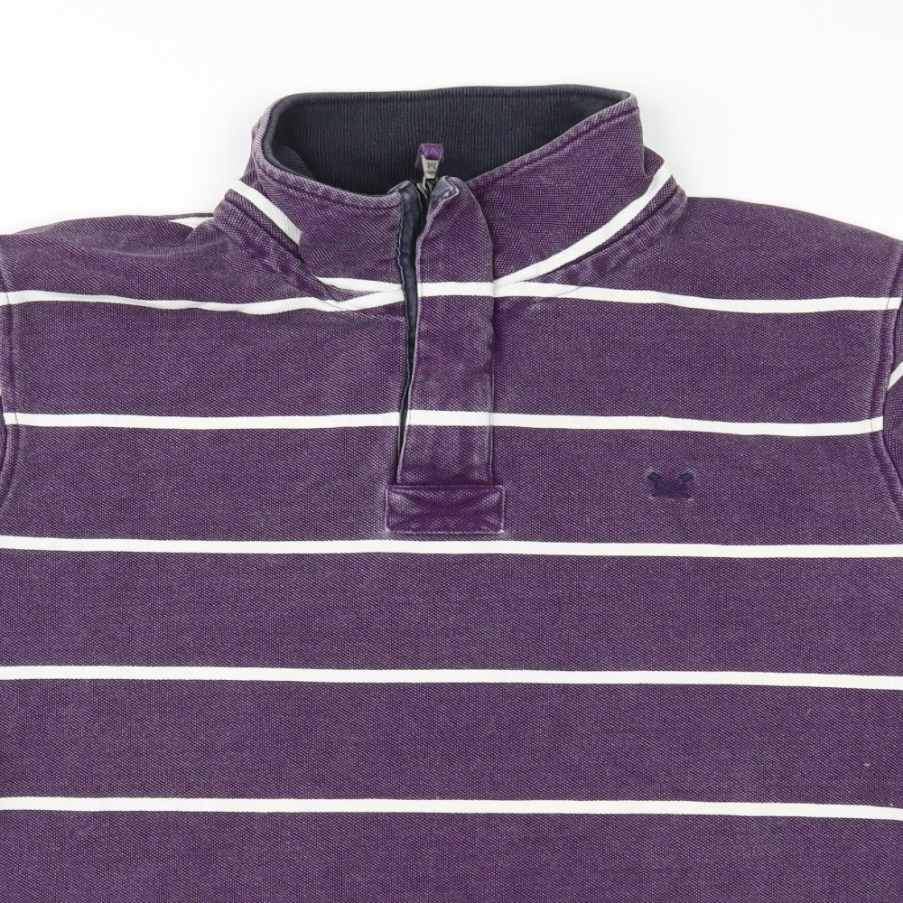 Crew Clothing Mens Purple Striped  Jacket  Size L