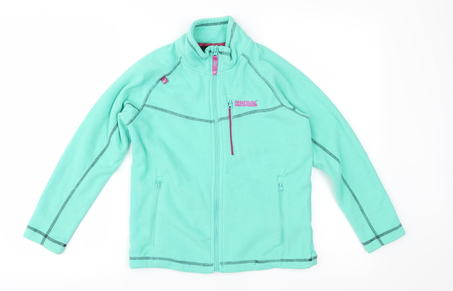 Regatta Girls Green  Fleece Jacket  Size 9-10 Years