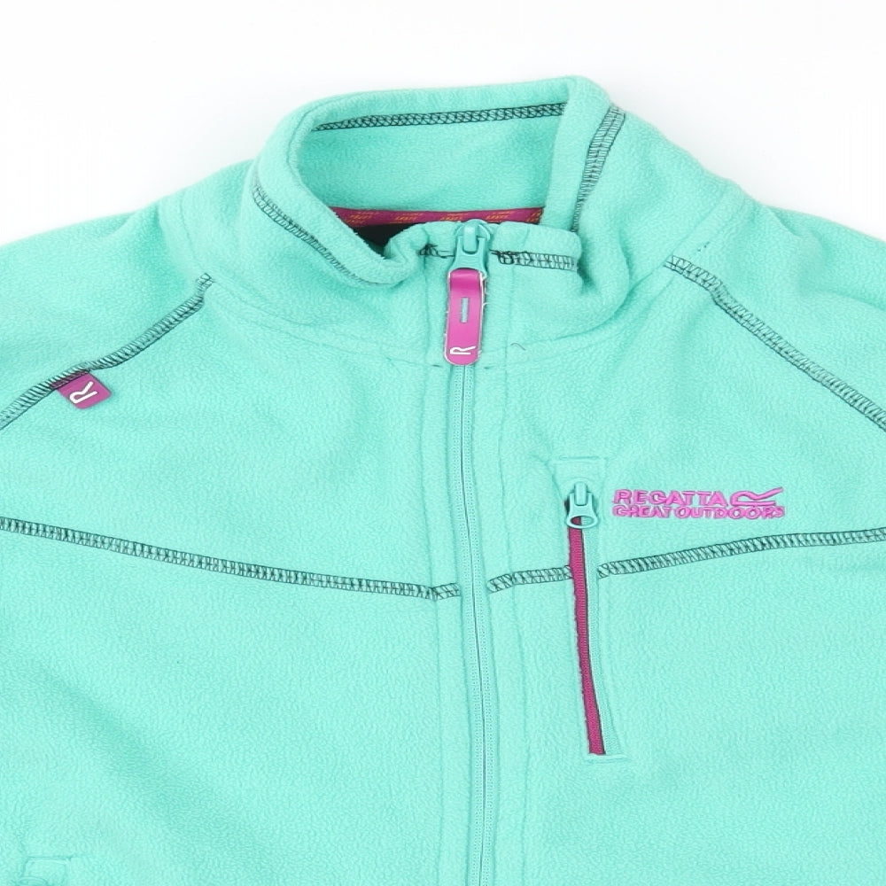 Regatta Girls Green  Fleece Jacket  Size 9-10 Years