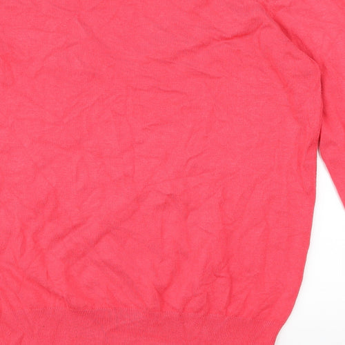 Matalan Womens Pink  Knit Pullover Jumper Size 14