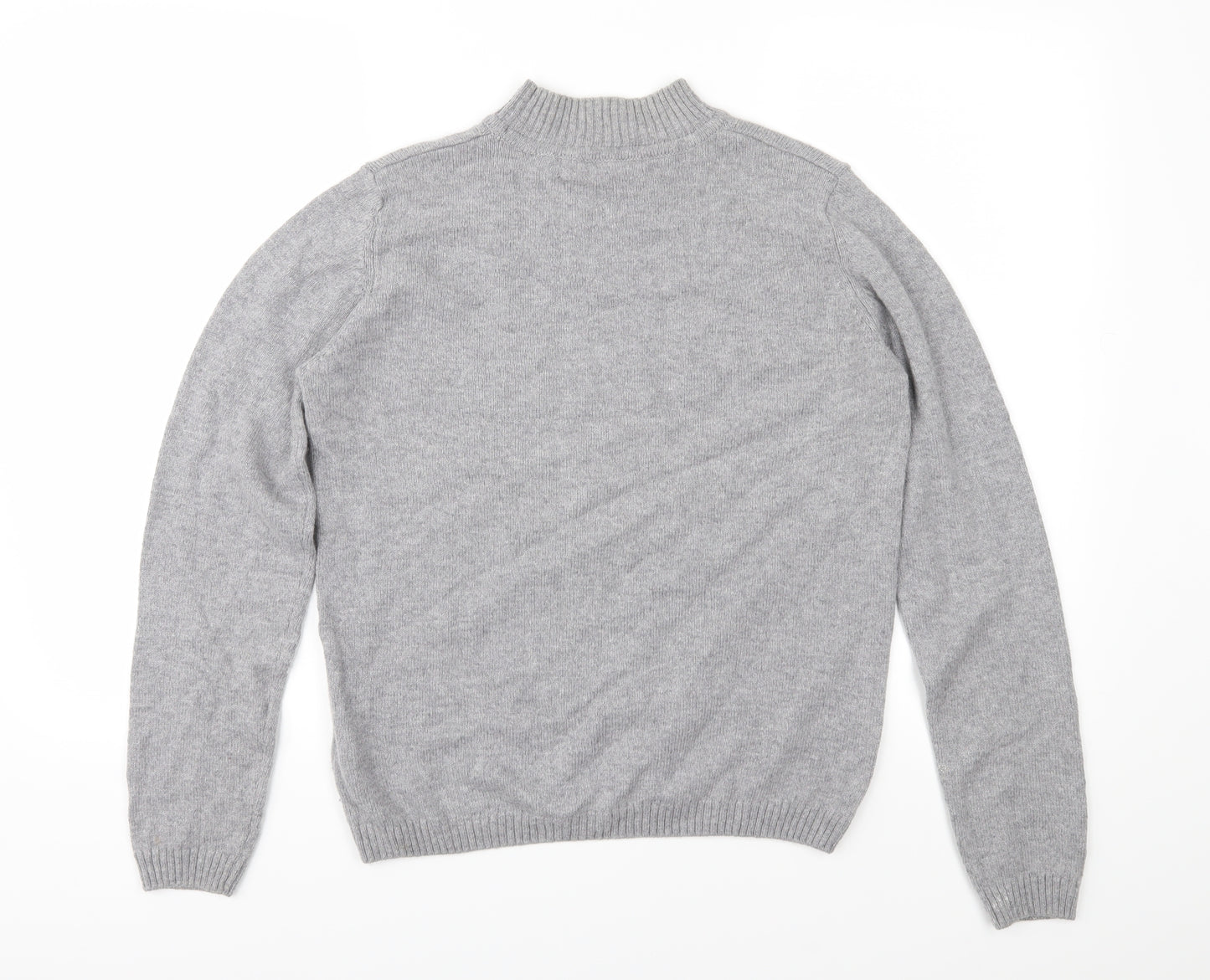 EWM Womens Grey  Knit Pullover Jumper Size S