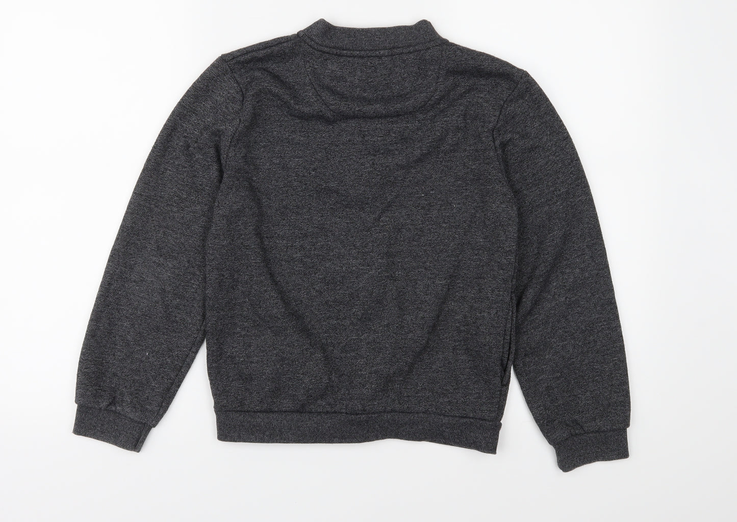 Rebel Boys Grey  Jersey Full Zip Sweatshirt Size 10-11 Years