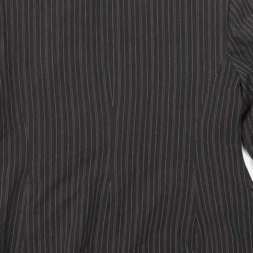 Berkertex Womens Black Striped  Jacket Suit Jacket Size 14