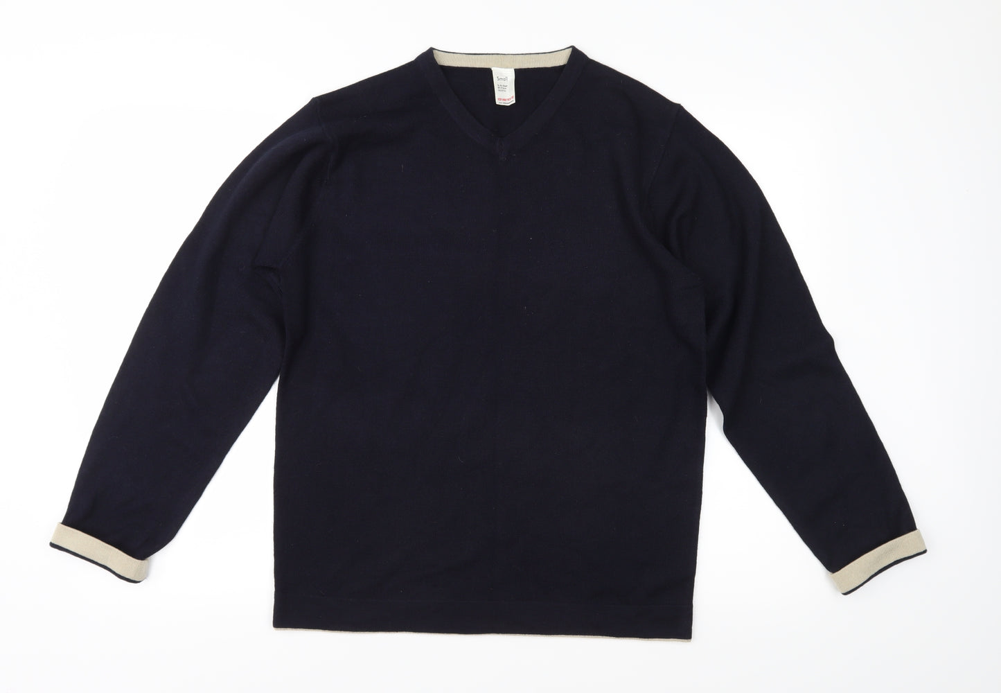 F&F Mens Blue  Knit Pullover Jumper Size S
