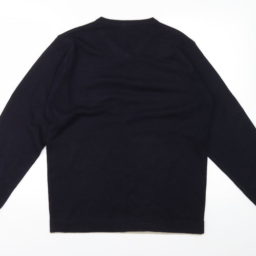 F&F Mens Blue  Knit Pullover Jumper Size S