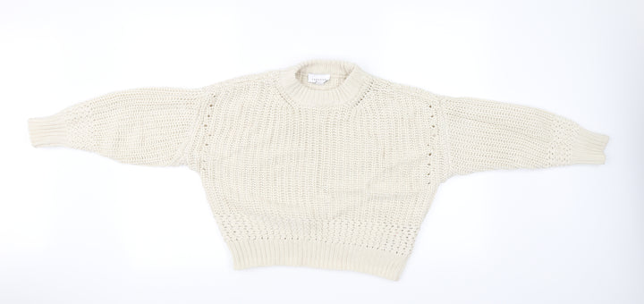 Topshop Womens Ivory   Pullover Jumper Size XS