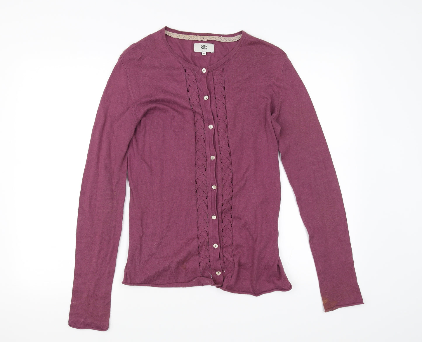 Noa Noa Womens Purple   Cardigan Jumper Size XS