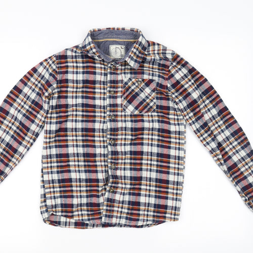TU Boys Red Check  Basic Button-Up Size 11 Years