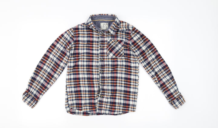 TU Boys Red Check  Basic Button-Up Size 11 Years