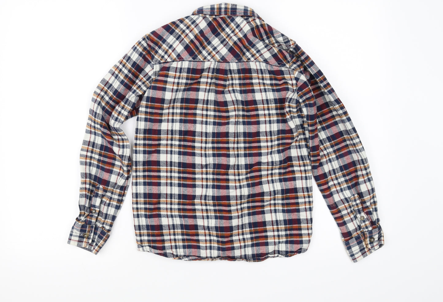TU Boys Red Check  Basic Button-Up Size 11 Years