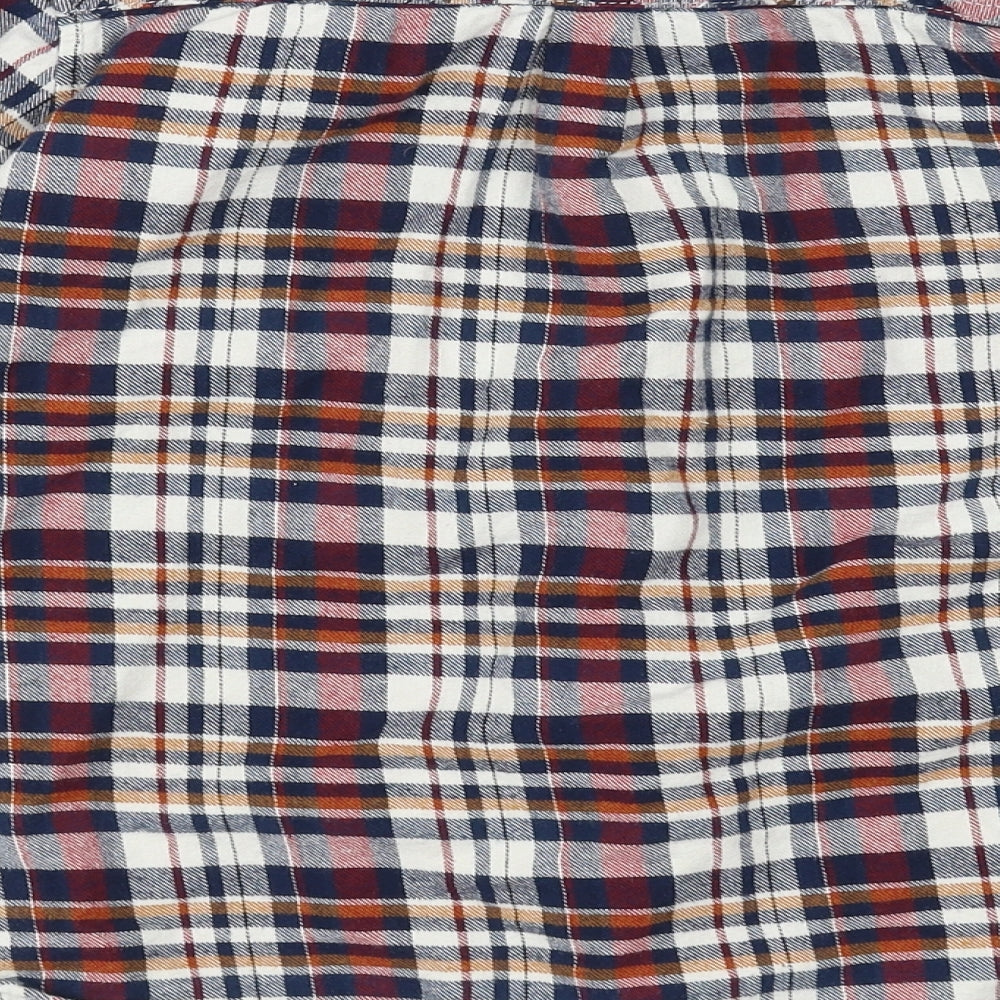 TU Boys Red Check  Basic Button-Up Size 11 Years