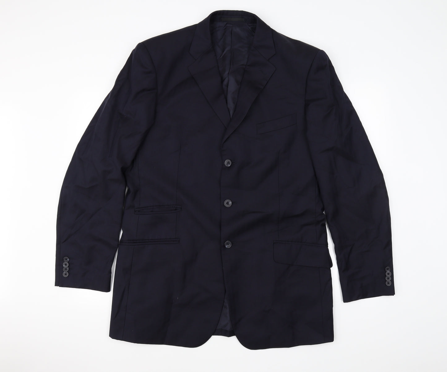 T.M.Lewin Mens Black   Jacket Blazer Size 42