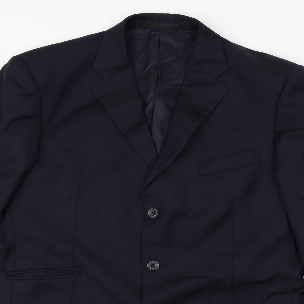 T.M.Lewin Mens Black   Jacket Blazer Size 42