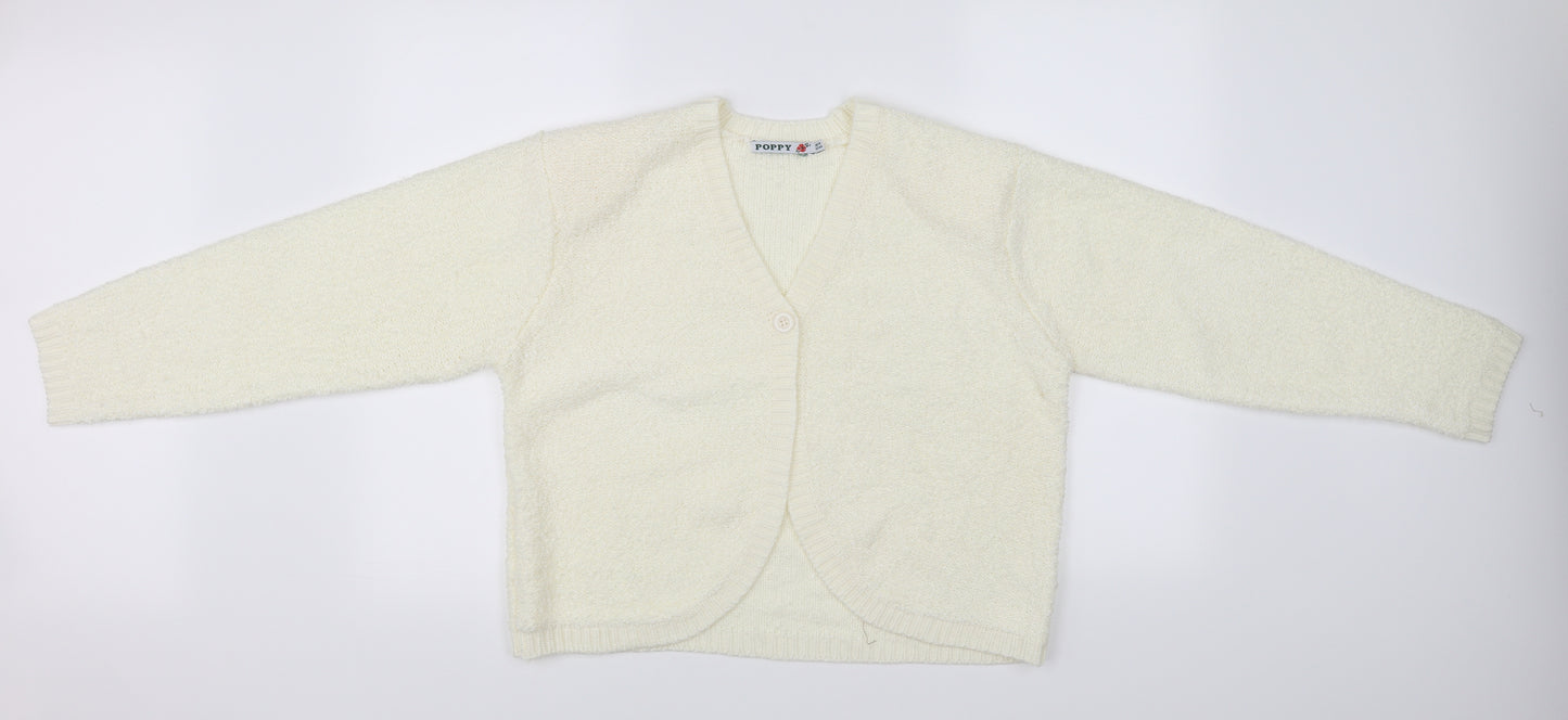 Poppy Womens Ivory   Cardigan Jumper Size 18