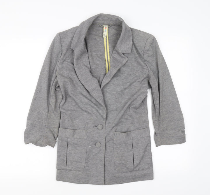 DENIM CO Womens Grey Jacket Size 8