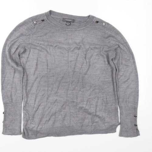 Primark Womens Grey   Pullover Jumper Size S