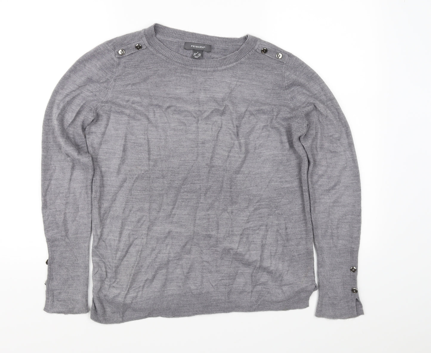 Primark Womens Grey   Pullover Jumper Size S