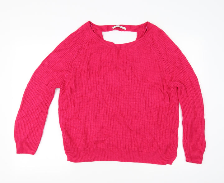 George Womens Orange Pullover Jumper Size 14