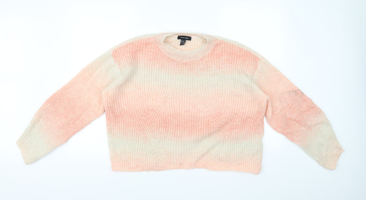 New Look Womens Pink Pullover Jumper Size M