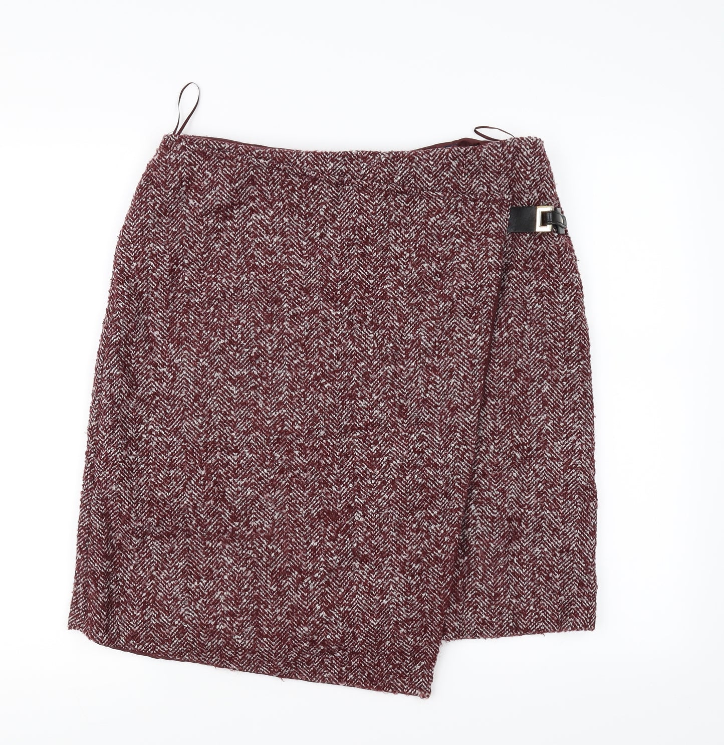 Marks and Spencer Womens Red   A-Line Skirt Size 14