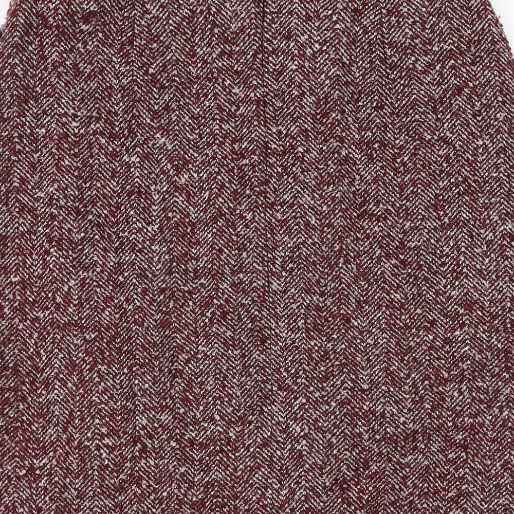 Marks and Spencer Womens Red   A-Line Skirt Size 14