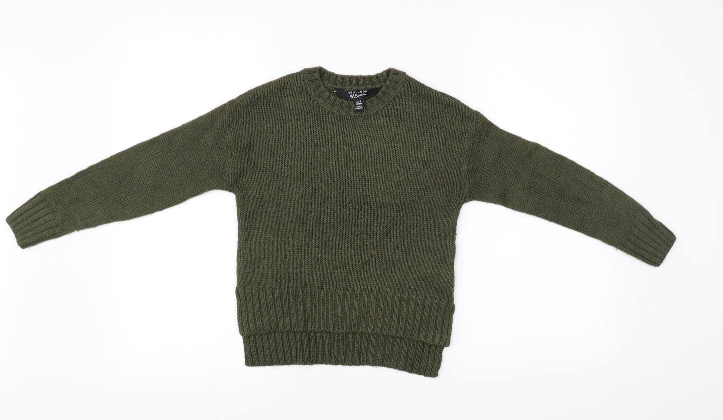 New Look Girls Green   Pullover Jumper Size 9 Years