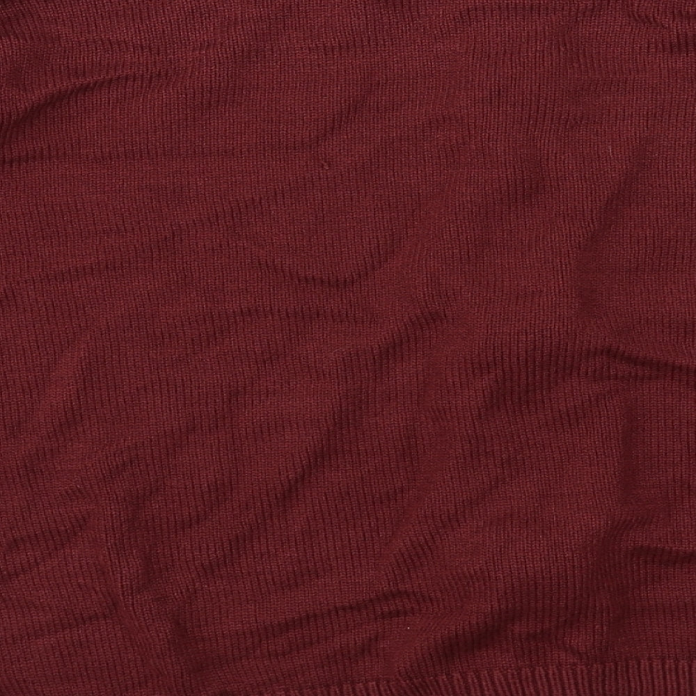 Damart Mens Red   Full Zip Jumper Size L