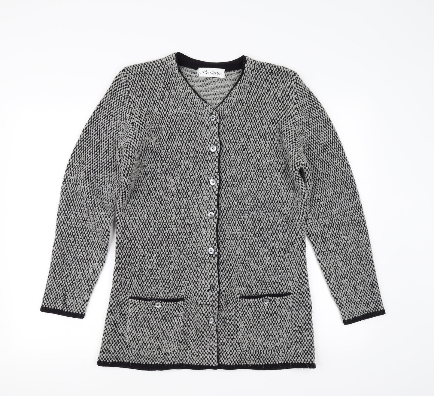 Berkertex Womens Grey   Cardigan Jumper Size 12