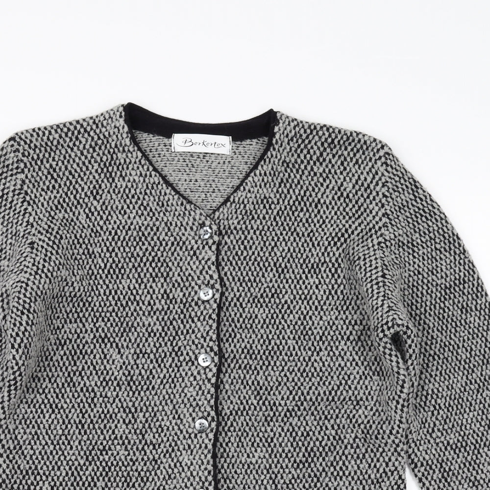 Berkertex Womens Grey   Cardigan Jumper Size 12